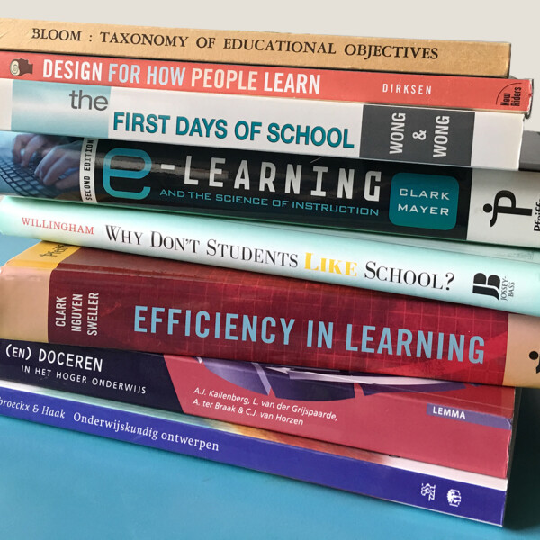pile of books about teaching
